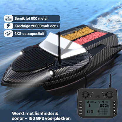 Baitronix Apex Sonar – Voerboot met GPS & Fishfinder (dieptemeter)