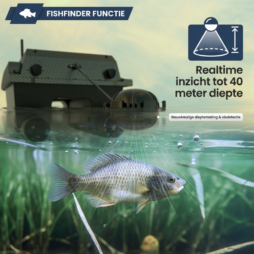 Baitronix Apex Sonar – Voerboot met GPS & Fishfinder (dieptemeter)